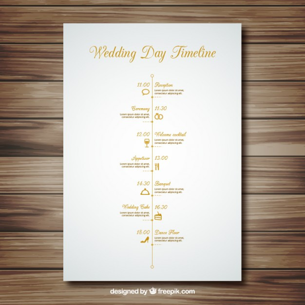 Timeline Hochzeit
 Hochzeit timeline