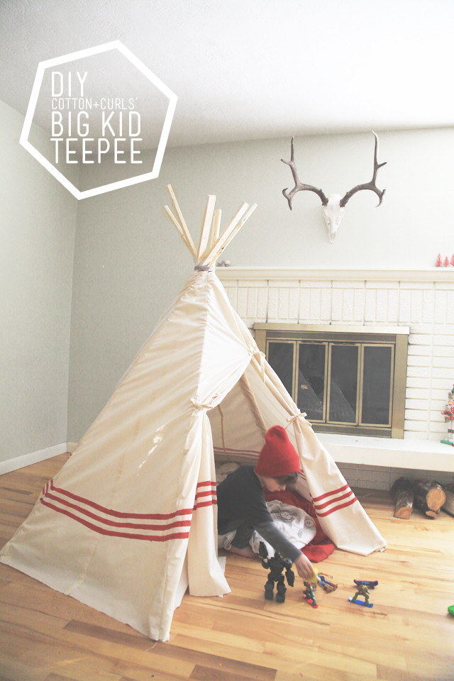 Tipi Diy
 DIY big kid teepee a $22 project – on the 7th day of