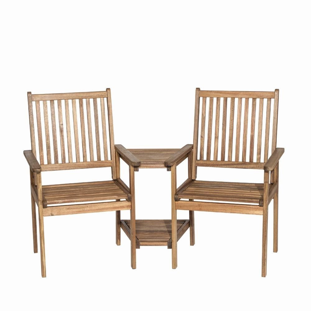 Tisch Mit Bank
 Siena Garden Bank Lucia 2 Sitzer mit Tisch Ablage