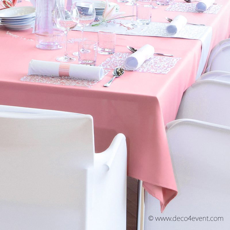 Tischdecken Hochzeit
 Tischdecke ECKIG L 220 x B 140 cm Rosa [mieten] 7 95