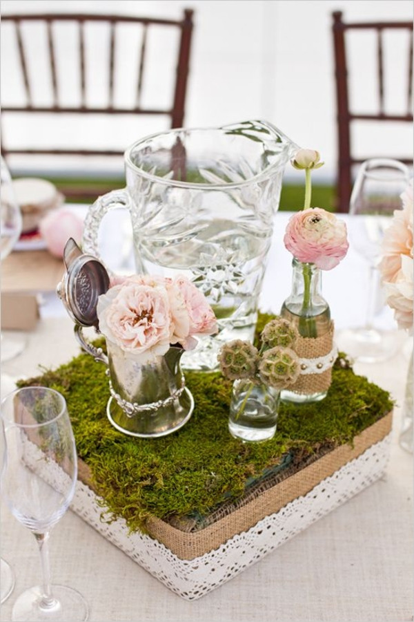 Tischdeko Blumen Hochzeit
 Tischdeko für Hochzeit 85 Ideen mit Blumen und viel Grün