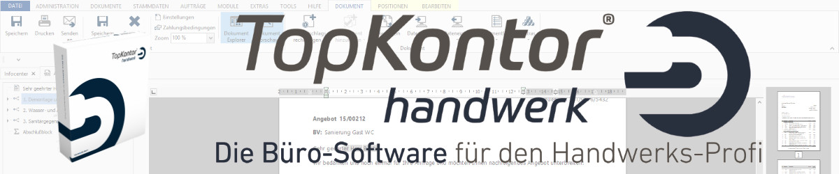 Topkontor Handwerk
 TopKontor Handwerk Handwerkersoftware Handwerker ERP