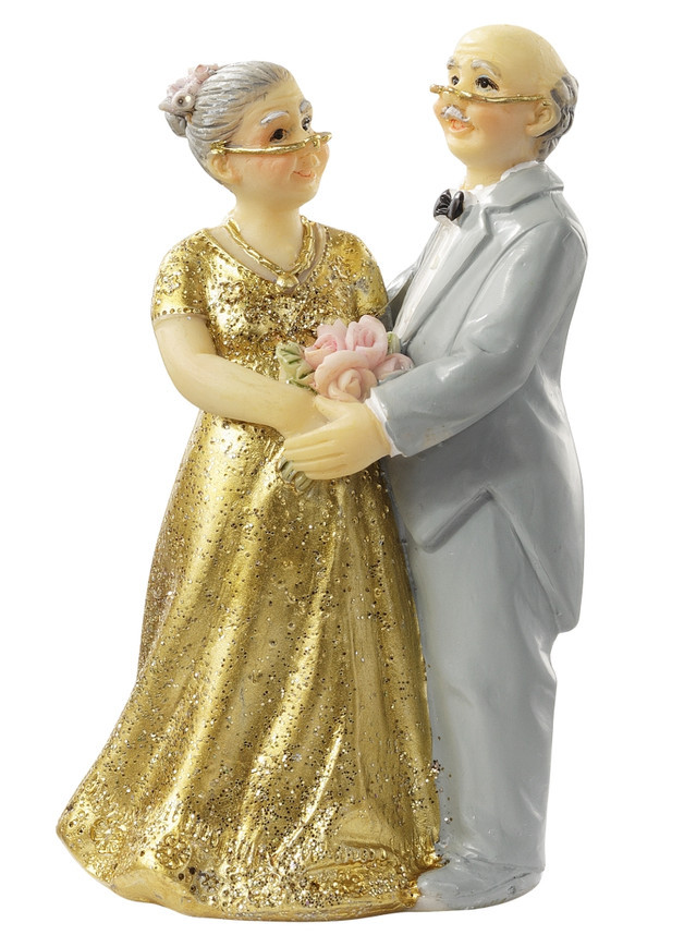 Torten Topper Hochzeit
 Hochzeitsdeko ★ Goldene Hochzeit ★ Cake Topper ★ Figur