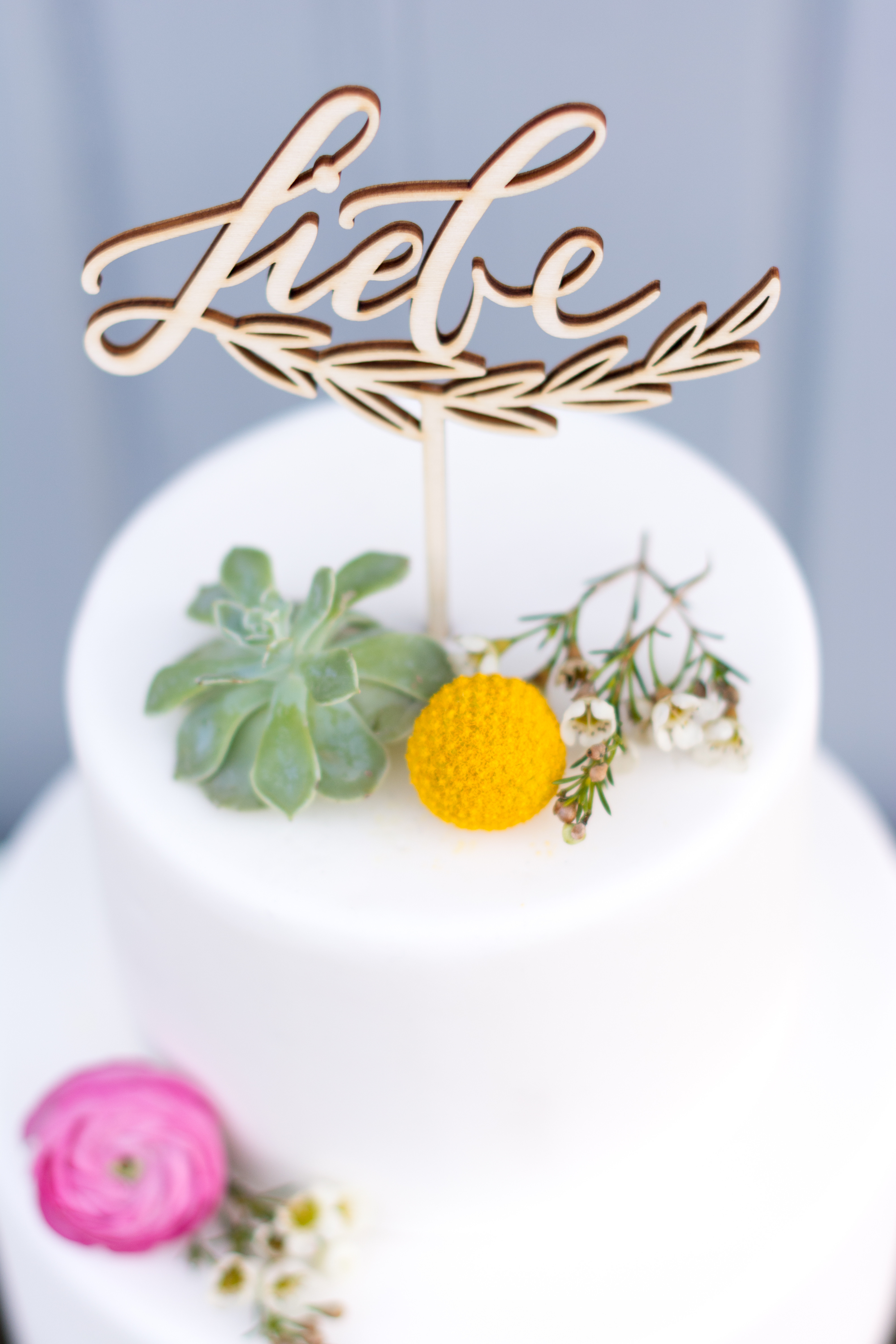 Tortenstecker Hochzeit
 Cake Topper Tortenstecker und Kuchen Topper Liebe