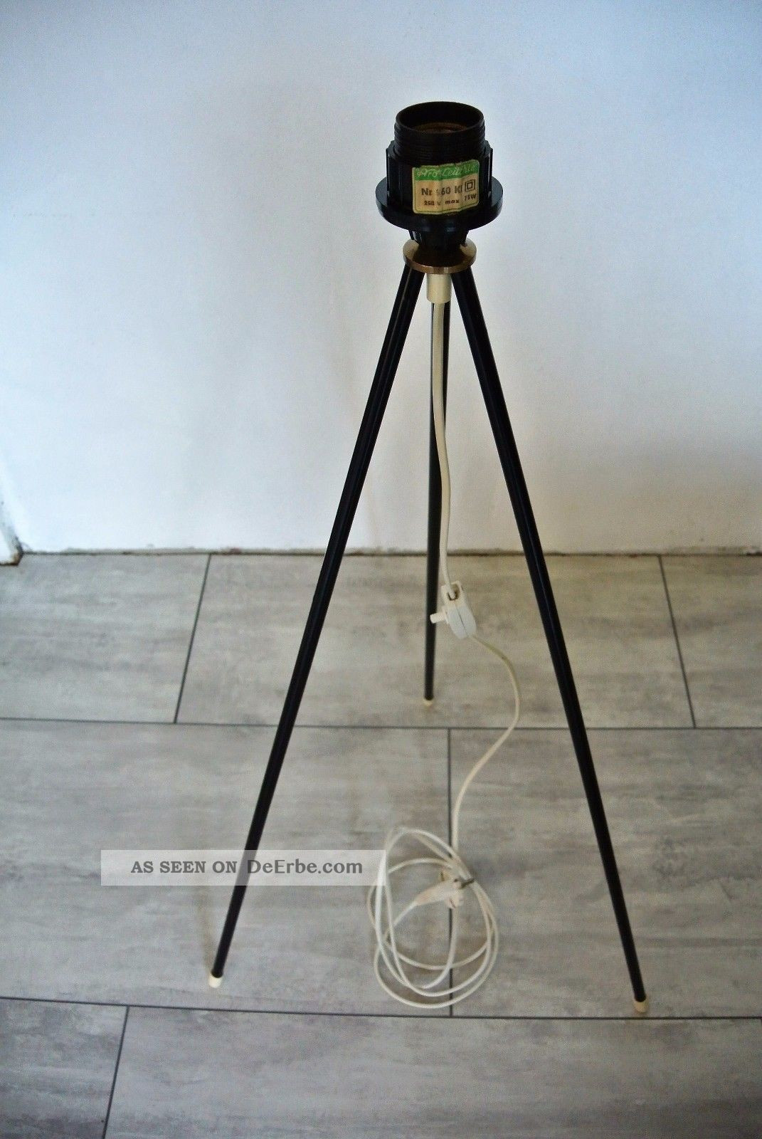 Tripod Lampe
 Tripod Lampe Stehlampe Dreibein Standlampe Blumen 50er