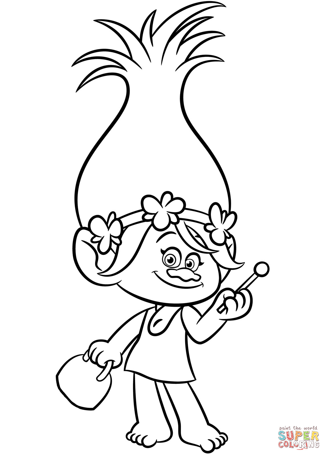 Trolls Poppy Ausmalbilder
 Poppy from Trolls coloring page