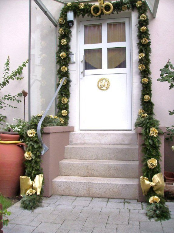 Türkranz Hochzeit
 6 m Girlande goldene silberne Hochzeit Türkranz