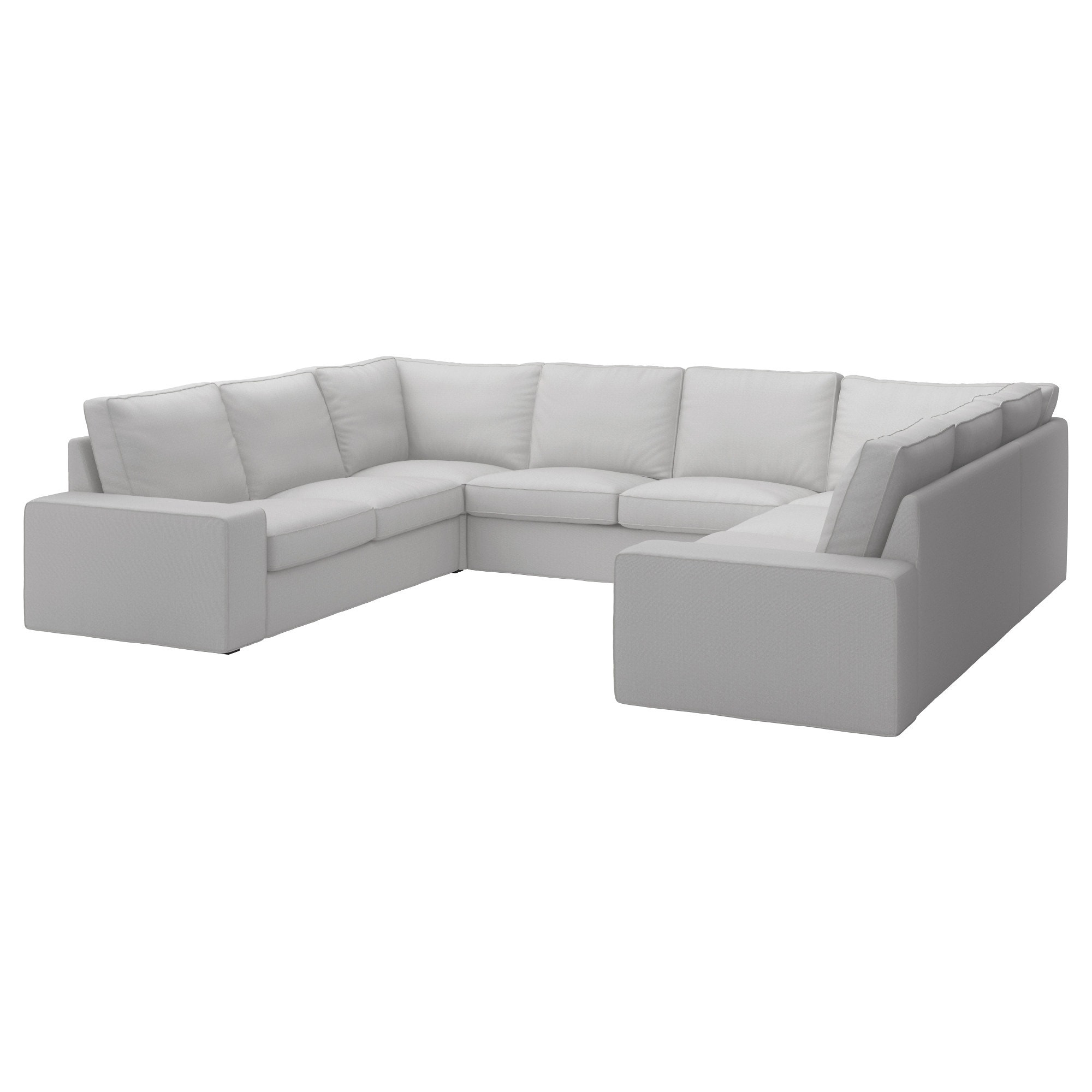 U Sofa
 KIVIK U shaped sofa 6 seat Ramna light grey IKEA