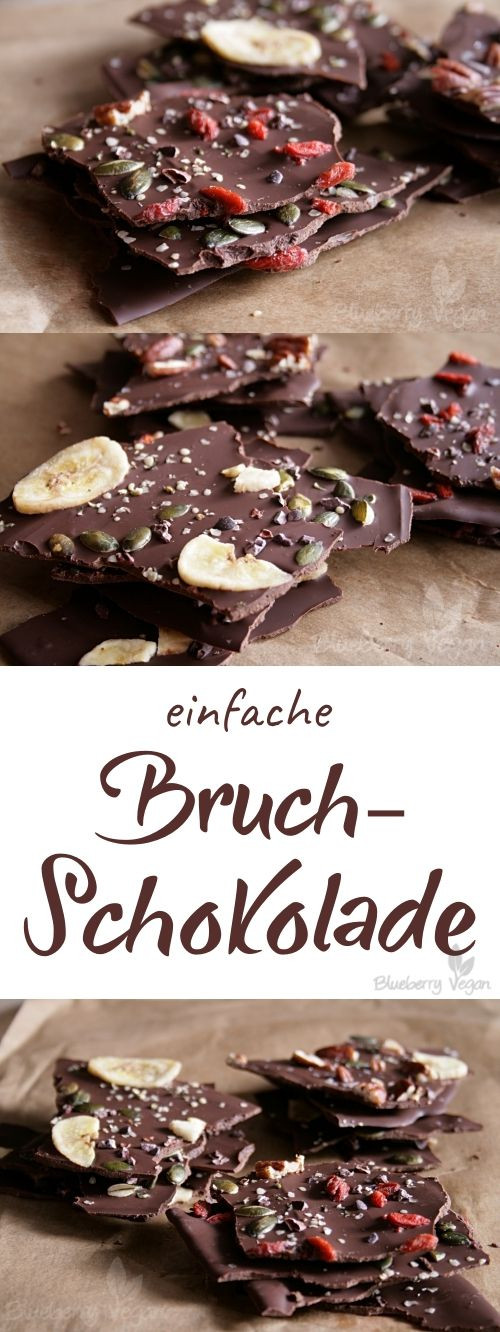 Vegane Geschenke
 Einfache Bruchschokolade Rezept Food