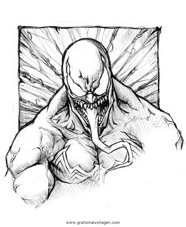 Venom Ausmalbilder
 venom 07 gratis Malvorlage in ic & Trickfilmfiguren