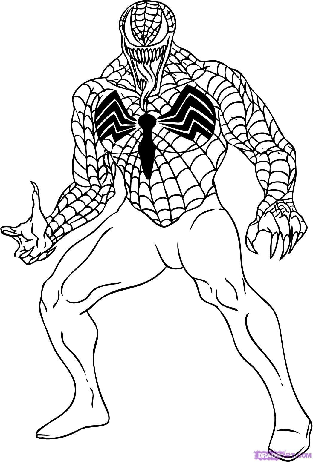 Venom Ausmalbilder
 Spiderman Coloring Pages Venom 4 6881 in Malvorlage