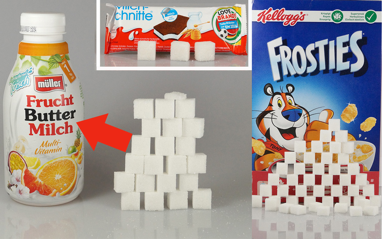 zucker in lebensmitteln Versteckter Zucker In Lebensmitteln Tabelle
Versteckter Zucker se Würfel stecken in Marken Produkten