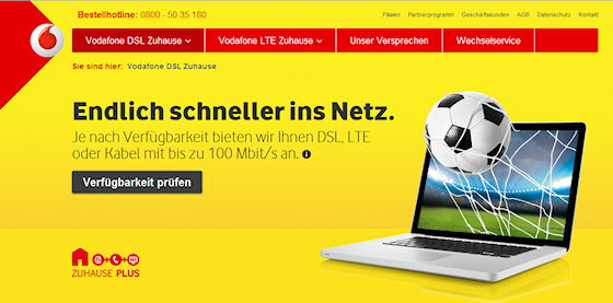 Vodafone Zuhause Option
 Vodafone vermarktet erste gemeinsame Pakete mit Kabel