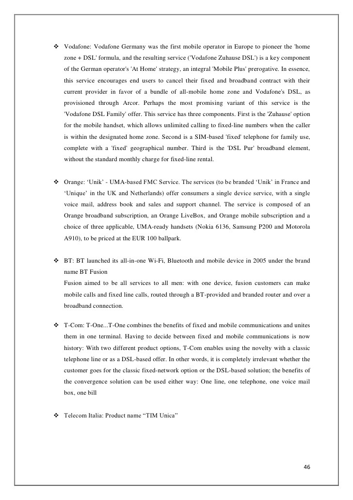 Vodafone Zuhause Option
 Tele Convergence