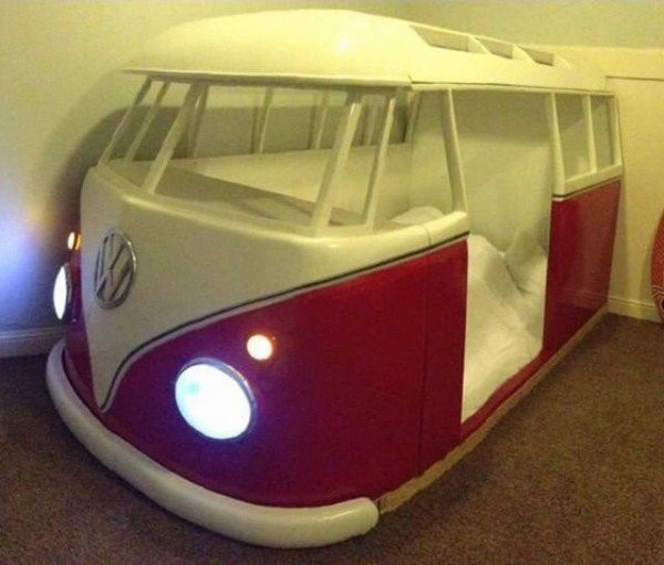 Vw Bus Bett
 VW Bulli Bett Wie man sich selbst und seinen Kindern eine