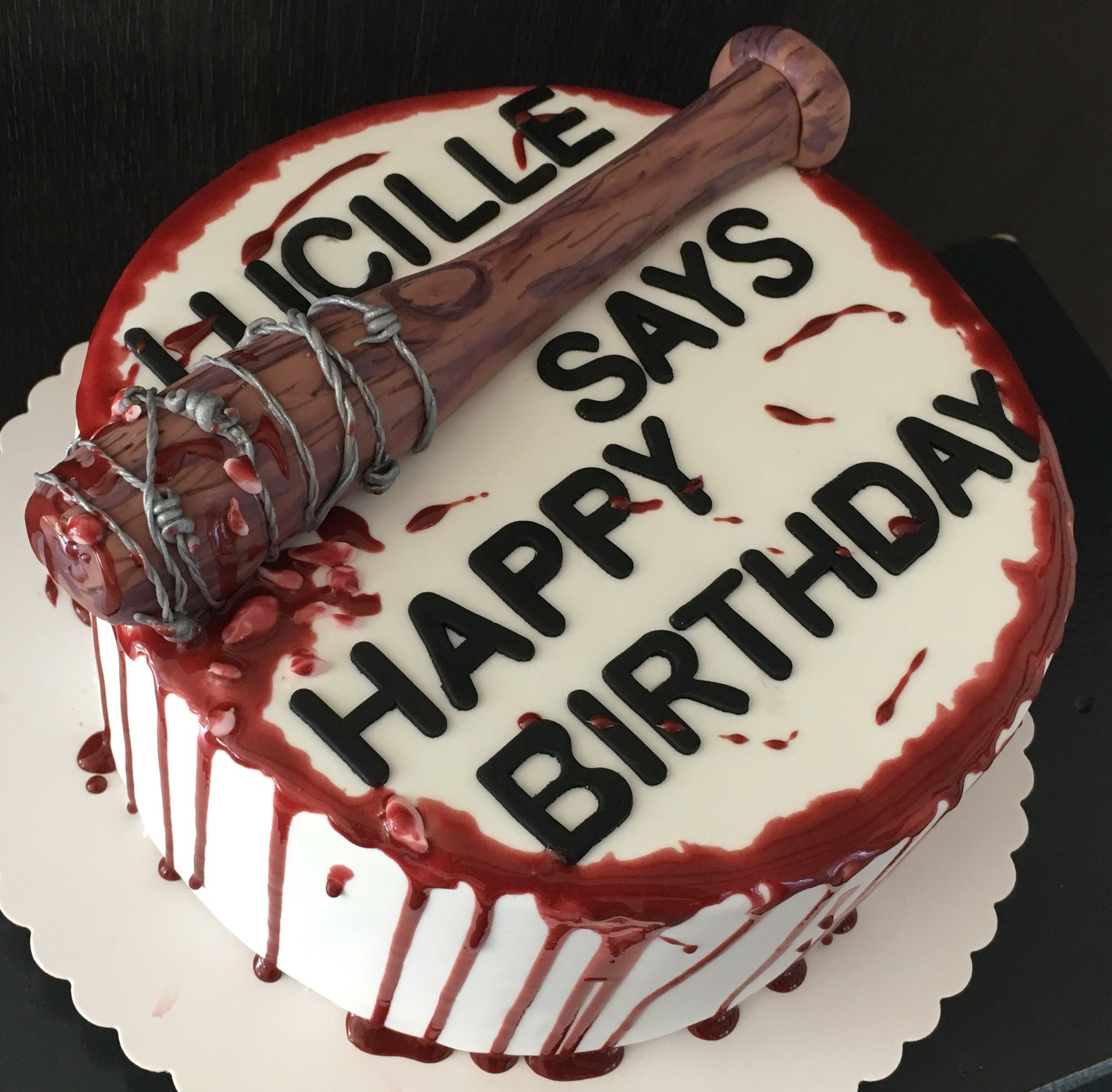 Walking Dead Geschenke
 Walking Dead Torte Lucille