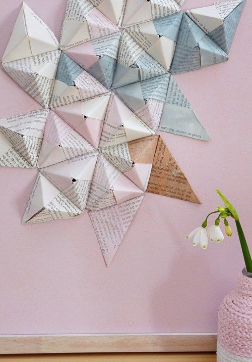 Wandbild Diy
 Origami Wandbild – DIY