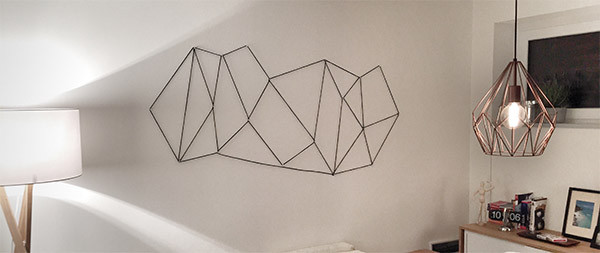 Wandbild Diy
 DIY geometrisches Wandbild