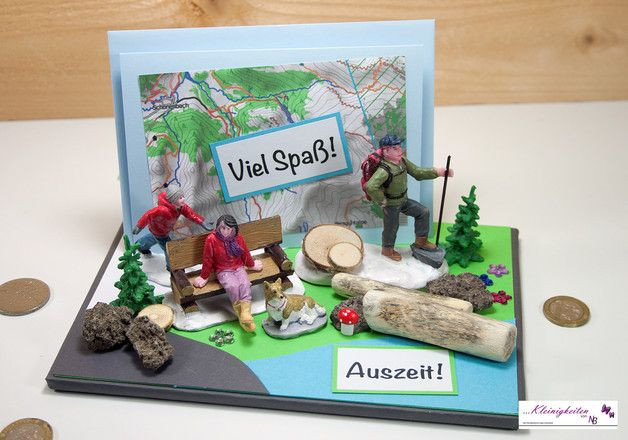 Wandern Geschenke
 Karte für Gutschein oder Geldgeschenke hübsch gestaltet