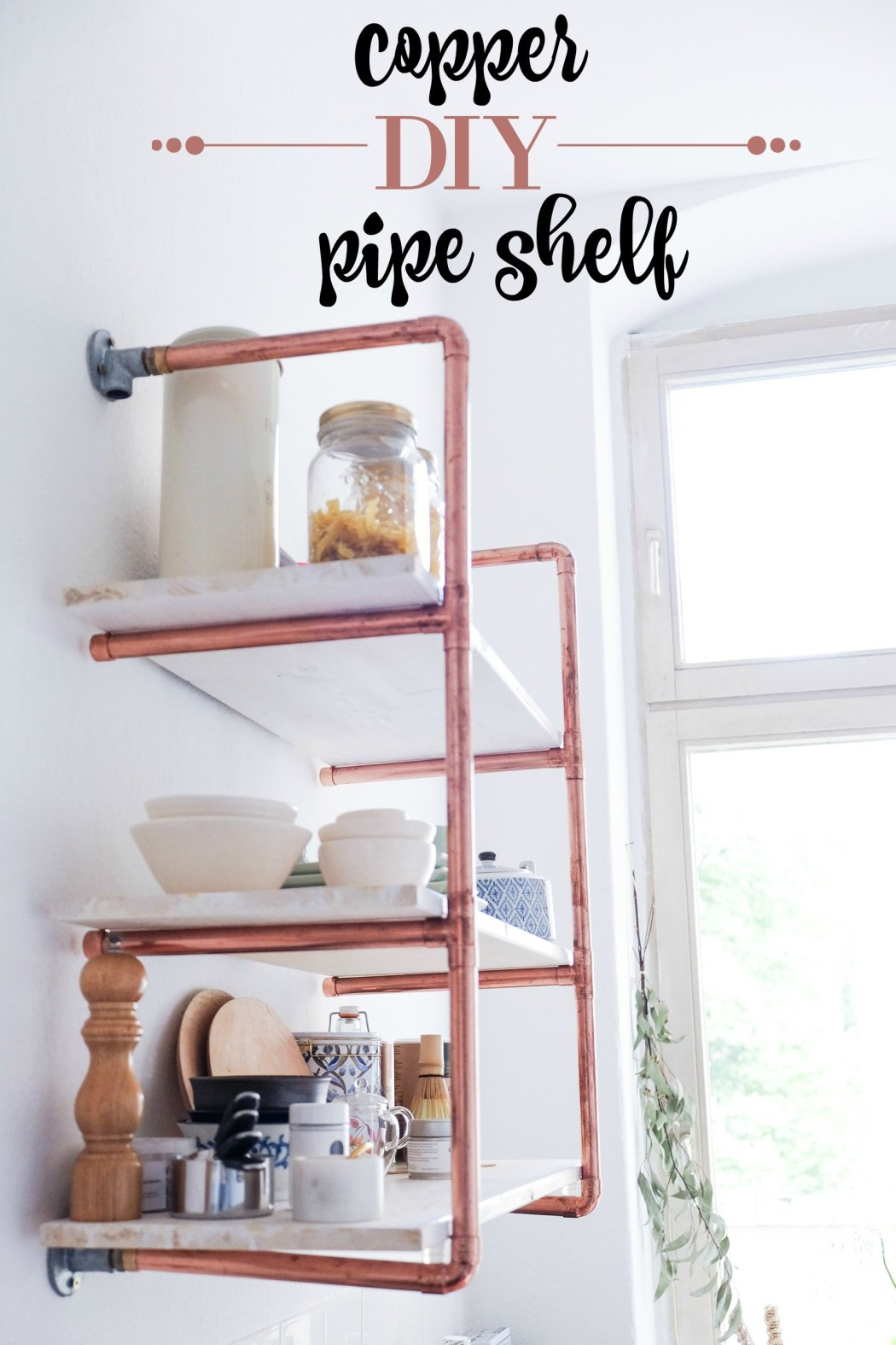 Was Bedeutet Diy
 DIY copper pipe shelf DETAILED TUTORIAL heylilahey