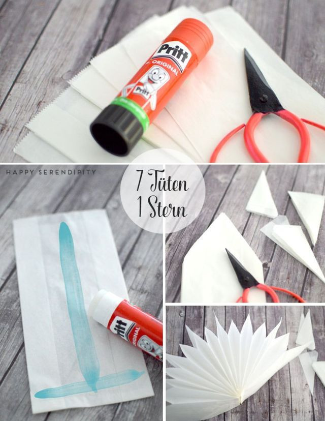 Was Heisst Diy
 diy sterne aus butterbrotpapier und tapete Happy