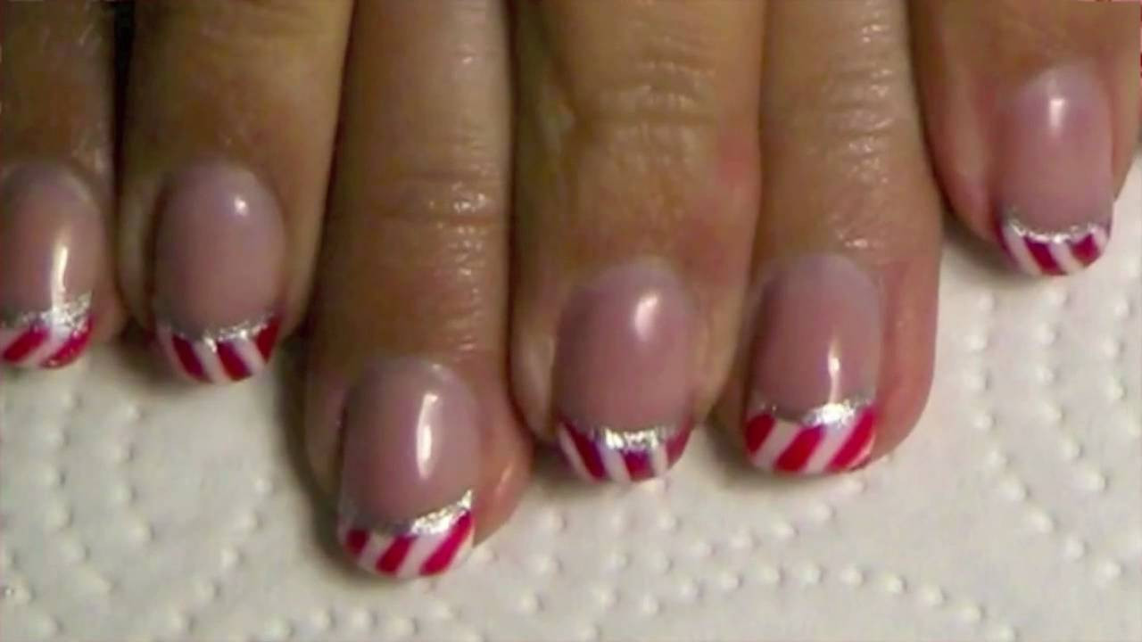 Weihnachtliches Nageldesign
 Weihnachtliches Nageldesign Zuckerstange