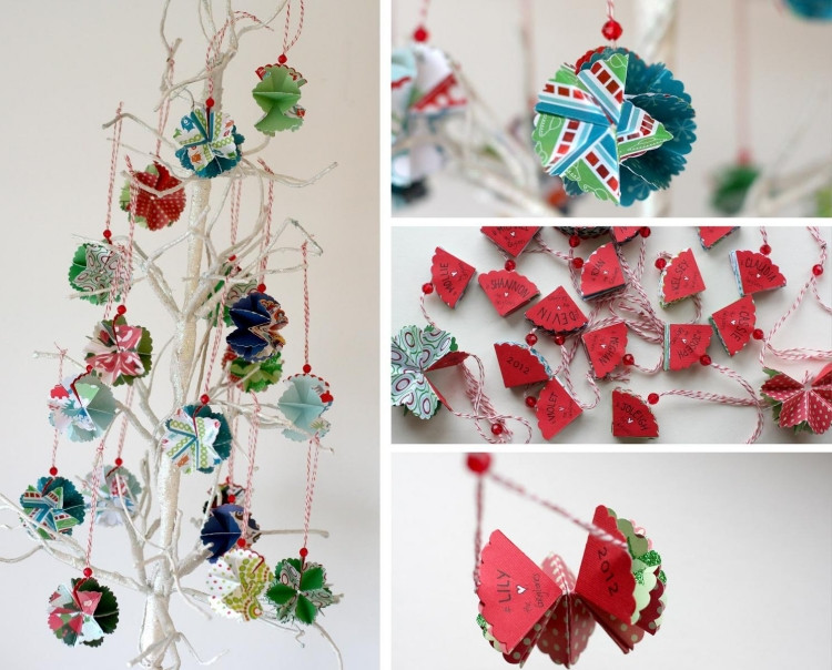Weihnachtsbaumschmuck Diy
 Weihnachtsbaumschmuck aus Papier 32 kreative DIY Ideen