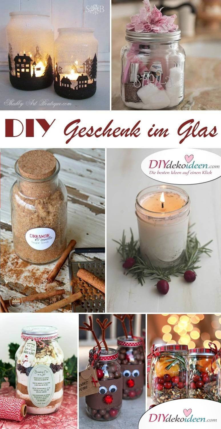 Weihnachtsgeschenkideen Diy
 Geschenk im Glas Weckgläser für DIY Weihnachtsgeschenkideen