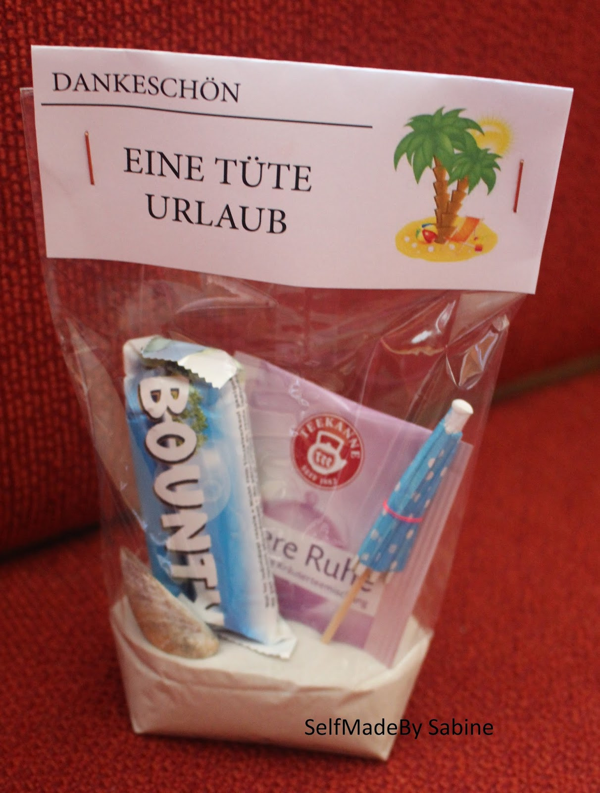 Wellness Geschenke Selber Machen
 SelfMadeby Sabine Eine Tüte Urlaub