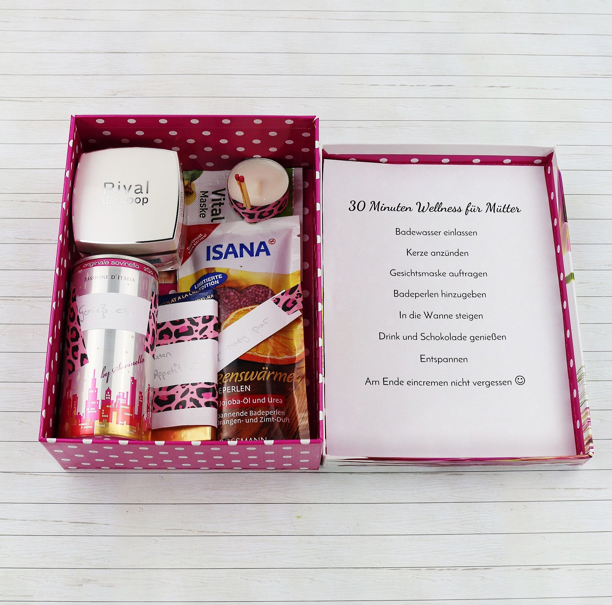 Wellness Geschenkideen
 Schöne DIY Geschenkidee für Frauen Wellness Paket