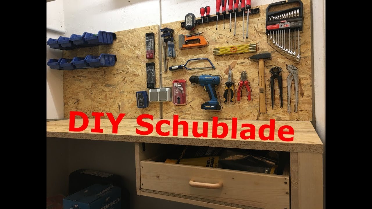 Werkbank Diy
 DIY Schublade Werkbank einrichten Teil 5