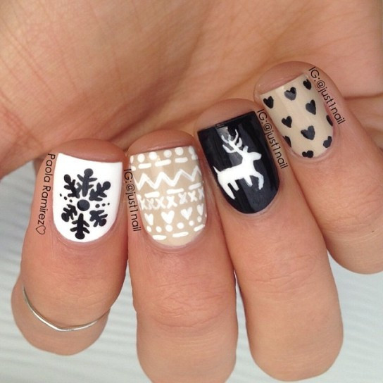 Winter Nageldesigns
 10 Inspiring Winter Nail Art Designs