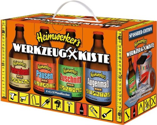 Witzige Geburtstagsgeschenke
 Männer Biergeschenk Heimwerkers Werkzeugkiste Bier