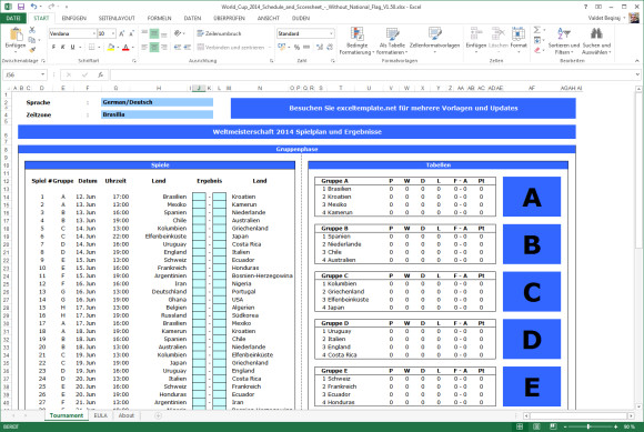 Wm Tabelle
 Fußball WM 2014 Spielplan als Excel Tabelle – it blogger
