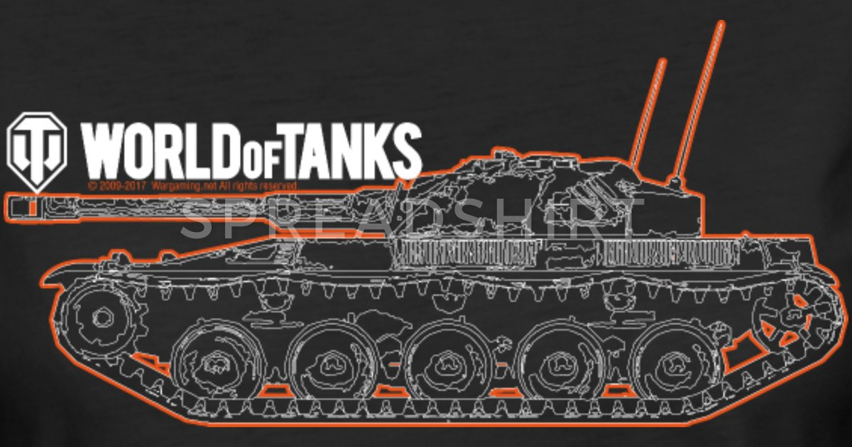 Wot Geschenke Annehmen
 World of Tanks Orange Outline Tank Langarmshirt