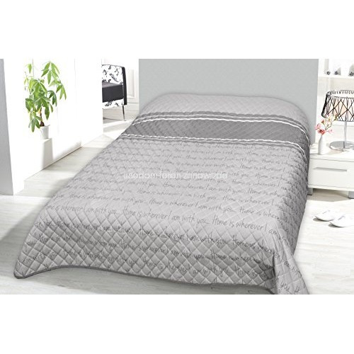 Xxl Bett
 XXL gesteppter Bett und Sofaüberwurf 220x240 grau