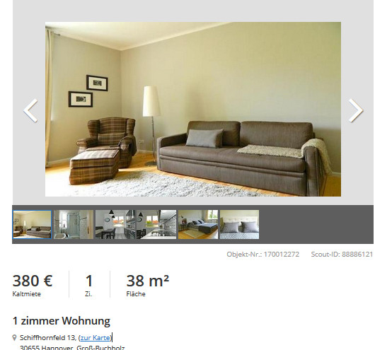 1 2 Zimmer Wohnung Hannover
 wohnungsbetrug 1 zimmer Wohnung