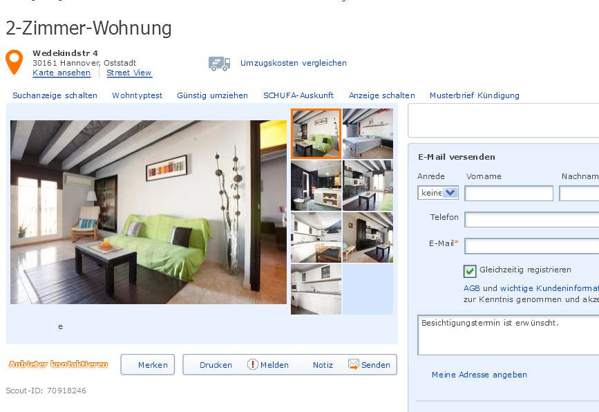 1 2 Zimmer Wohnung Hannover
 wohnungsbetrug marjaliisa62 hotmail 2