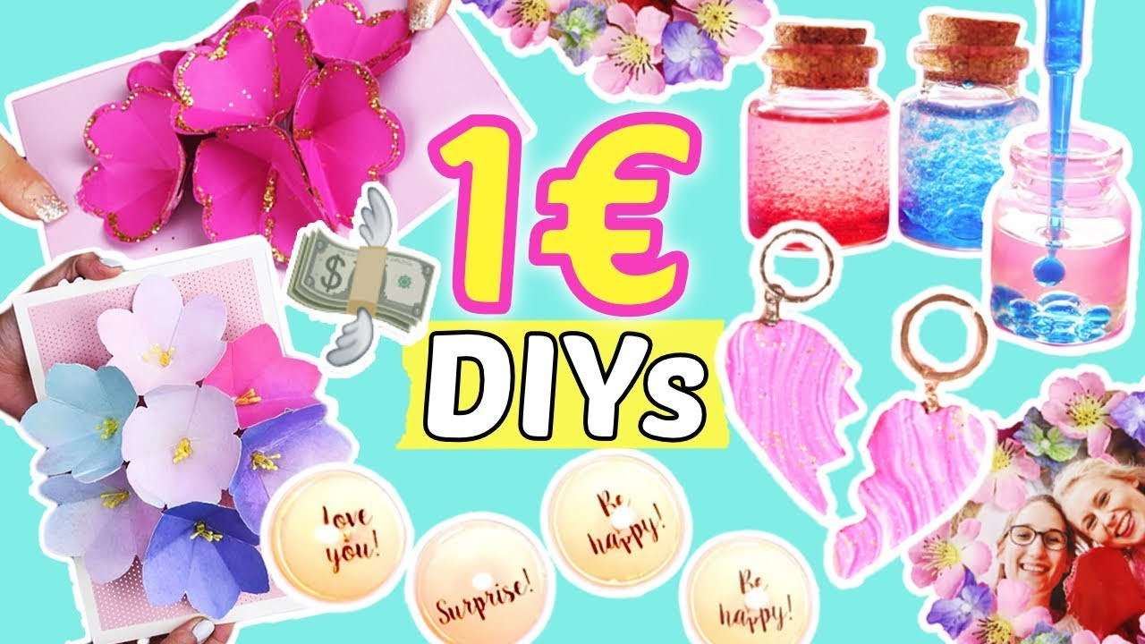 1 Euro Geschenke
 5 coole DIYs unter 1€ 😍 DIY IDEEN gegen LANGEWEILE 😱 HACKS