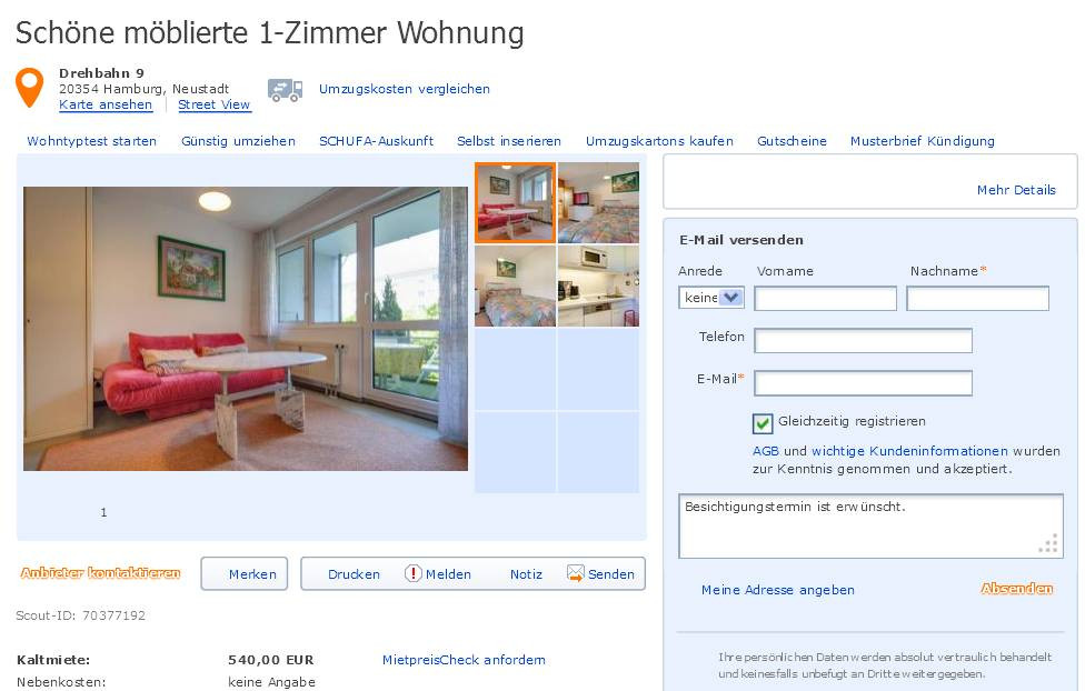 1 Zimmer Wohnung Hamburg
 dwaynejerome74 gmail Schöne möblierte 1 Zimmer Wohnung