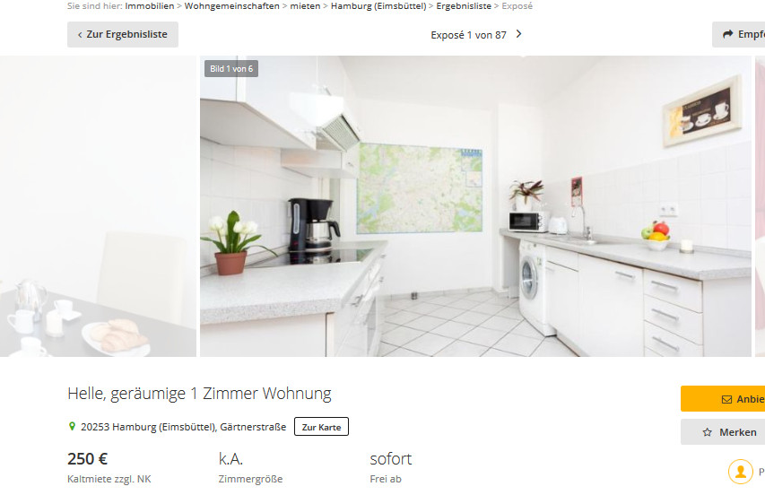 1 Zimmer Wohnung Hamburg
 wohnungsbetrug From Sofia Franziska