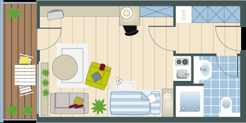 1 Zimmer Wohnung Stuttgart
 Grundrissbeispiele Augustinum