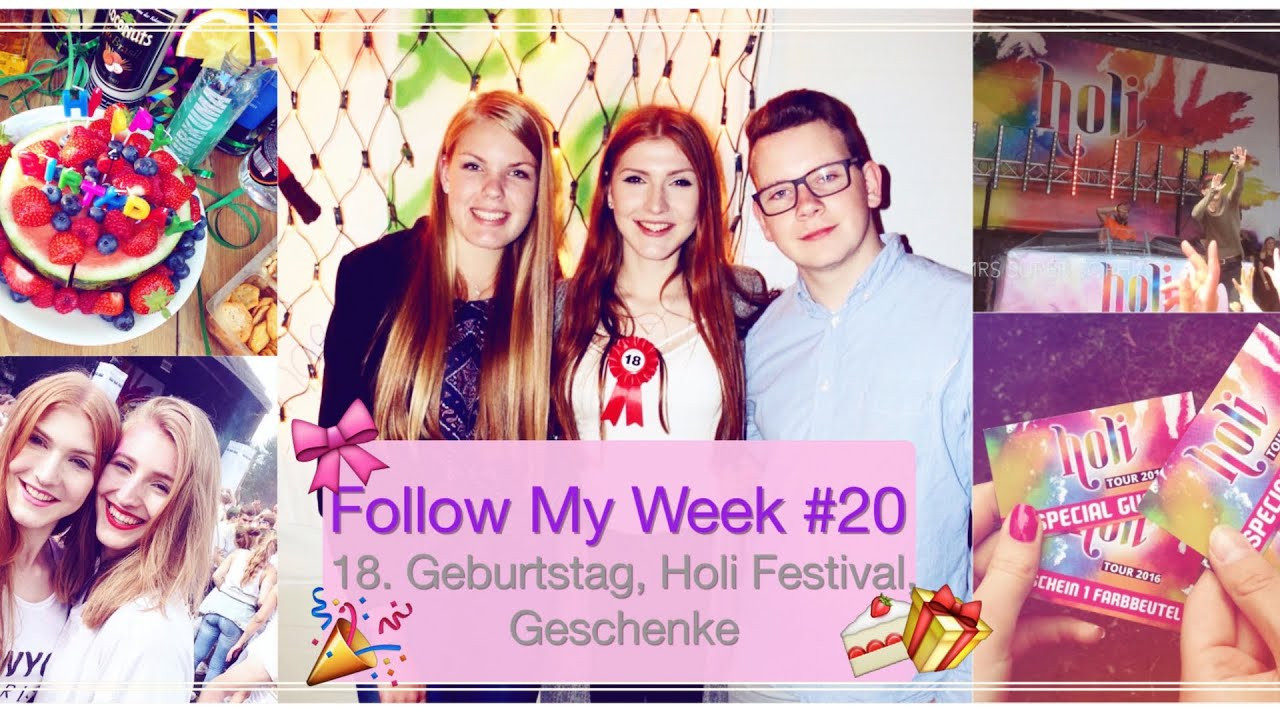 18 Geburtstag Geschenke
 Mein 18 Geburtstag Holi Festival Geschenke♡VLOG 20