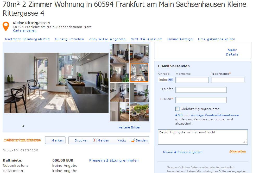 2 Zimmer Wohnung Frankfurt
 wohnungsbetrug jordanillip outlook