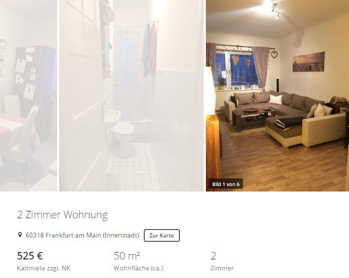 2 Zimmer Wohnung Frankfurt
 wohnungsbetrug Rental scammer with laura