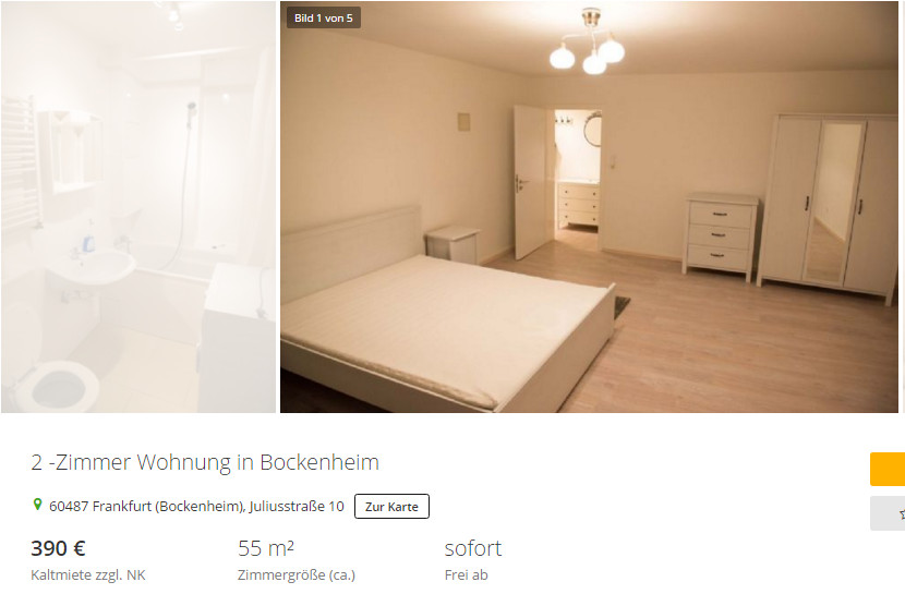 2 Zimmer Wohnung Frankfurt
 wohnungsbetrug danielaseiler75 gmx 2