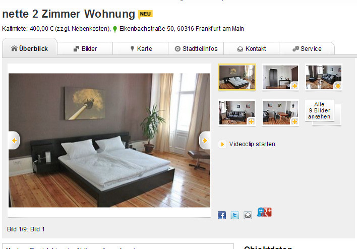 2 Zimmer Wohnung Frankfurt
 dobler email 2 Raum Whg Innere Stadt Wien