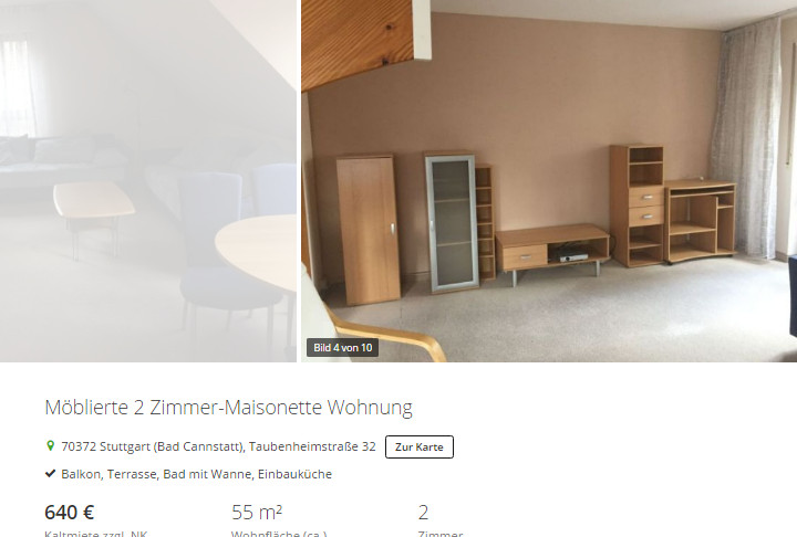 2 Zimmer Wohnung Stuttgart
 wohnungsbetrug ulrikelomon web