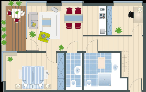 2 Zimmer Wohnung Stuttgart
 Grundrissbeispiele Augustinum