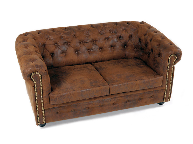 2er Sofa
 CHESTERFIELD 2er Sofa Gobi braun